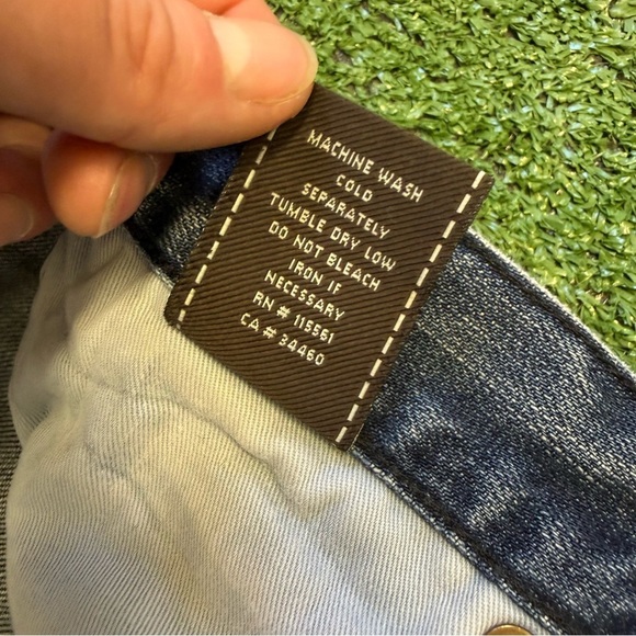 7 For All Mankind “a” pocket Blue Jeans Size 30 - Picture 6 of 9